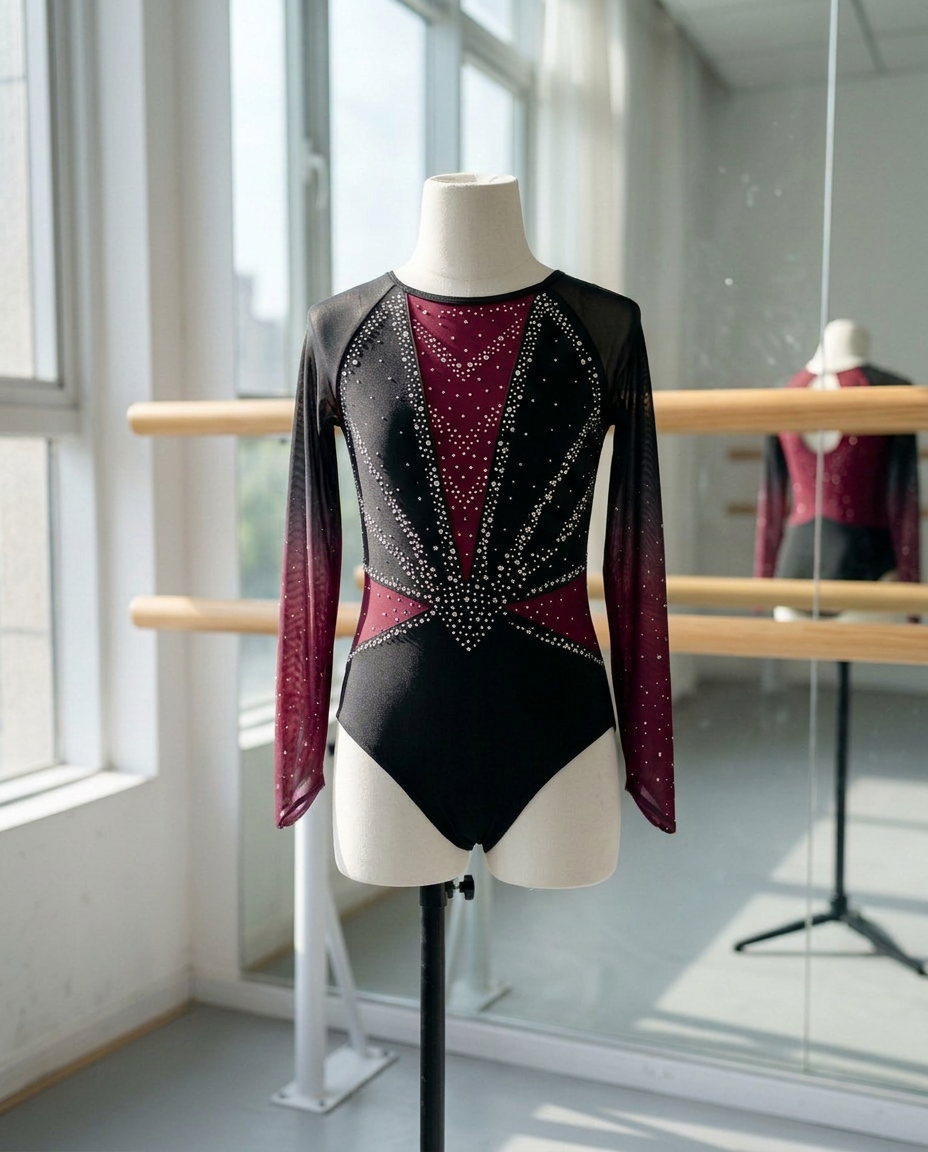 Stella Sparkle Competition Leotard – Shiny Rhinestone Bodysuit