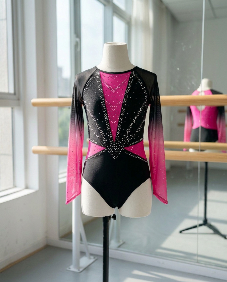 Stella Sparkle Competition Leotard – Shiny Rhinestone Bodysuit