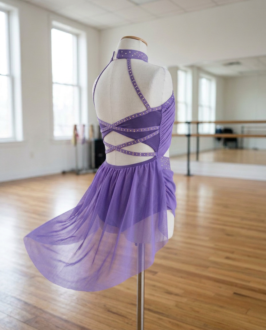 Moonlight Lyrical Tutu Dress – Sheer Mesh Recital Costume