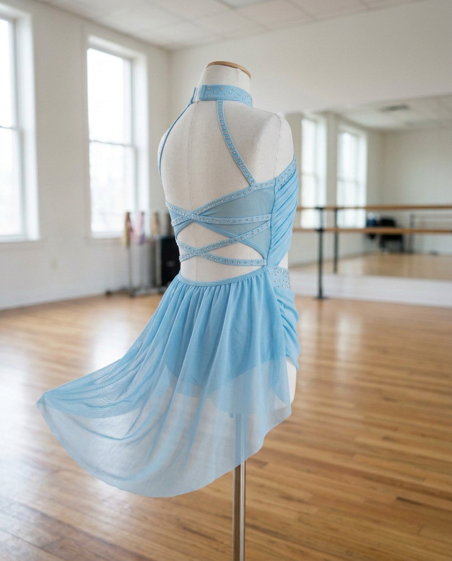 Moonlight Lyrical Tutu Dress – Sheer Mesh Recital Costume