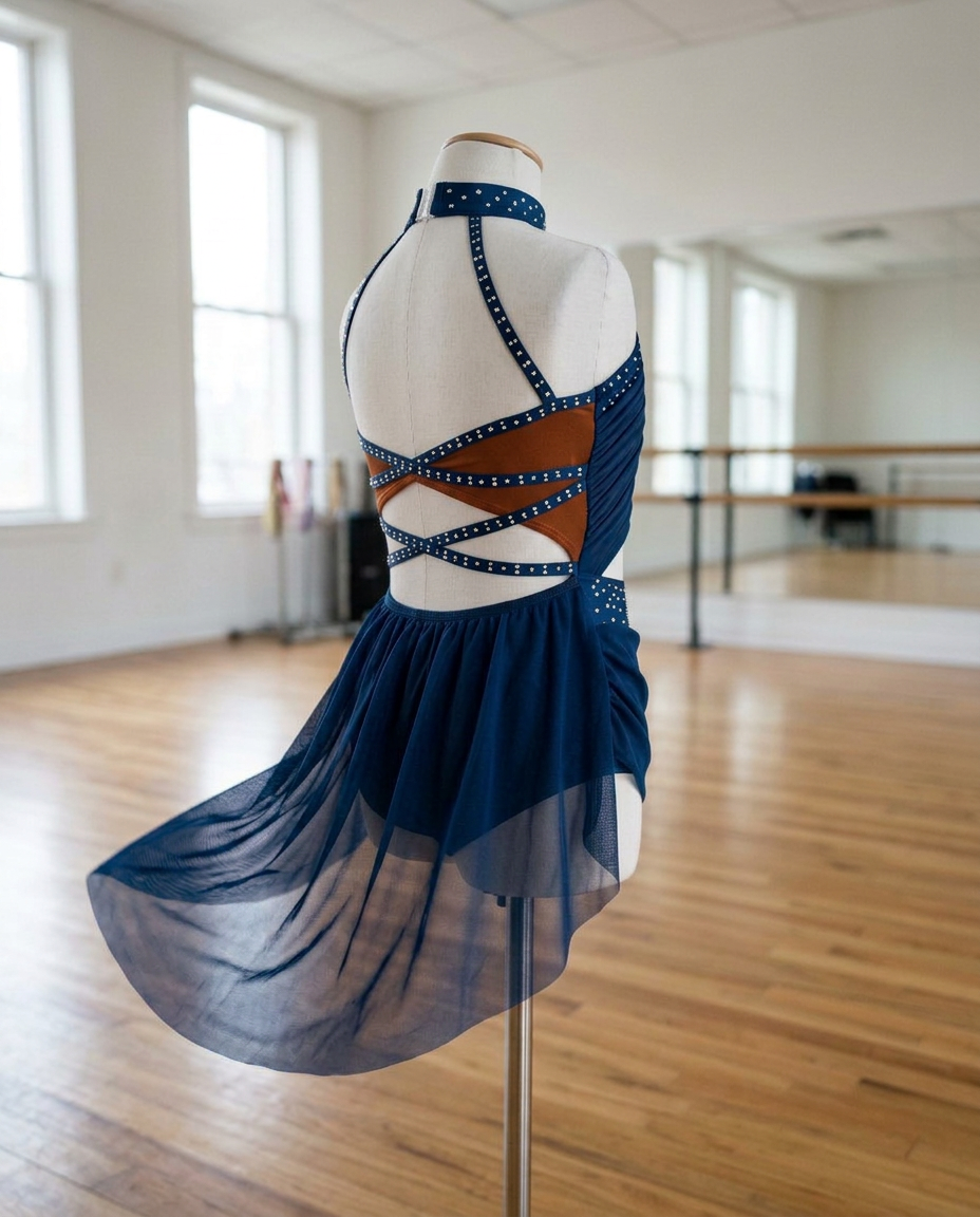 Moonlight Lyrical Tutu Dress – Sheer Mesh Recital Costume