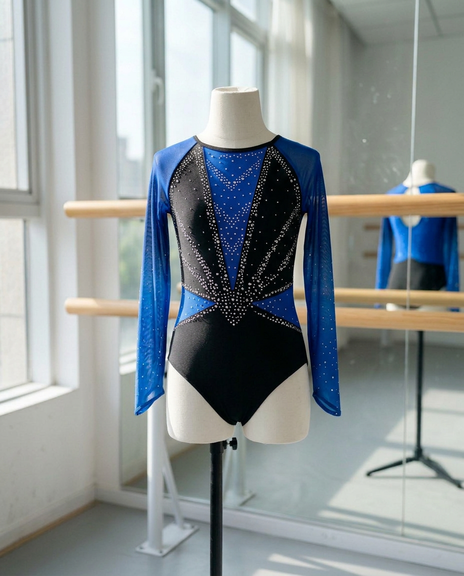 Stella Sparkle Competition Leotard – Shiny Rhinestone Bodysuit