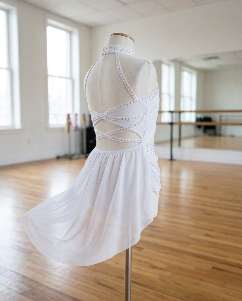 Moonlight Lyrical Tutu Dress – Sheer Mesh Recital Costume