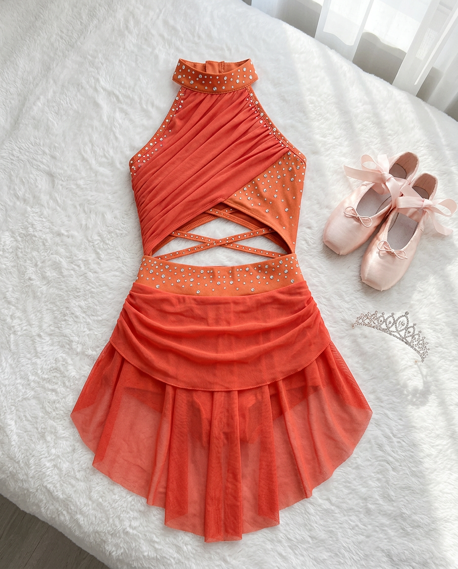 Moonlight Lyrical Tutu Dress – Sheer Mesh Recital Costume