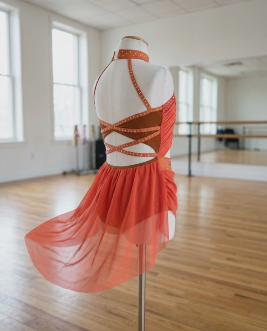 Moonlight Lyrical Tutu Dress – Sheer Mesh Recital Costume